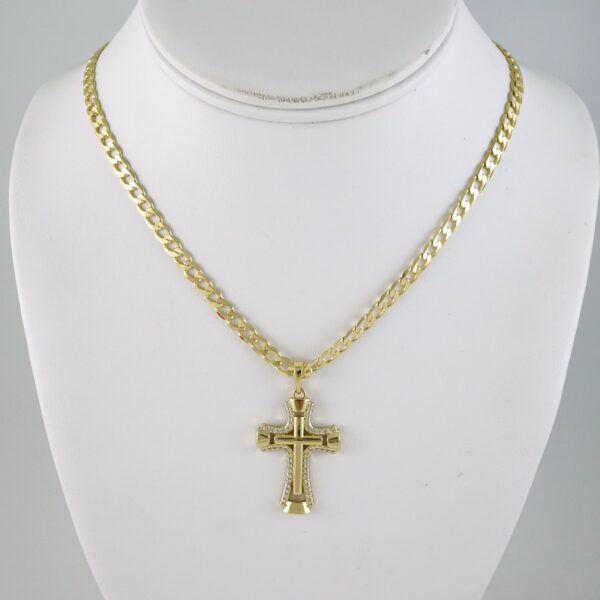 SET1858 Cadenas & Colgantes - Chain - Pendants - Zircon Stone - 14K Real Color