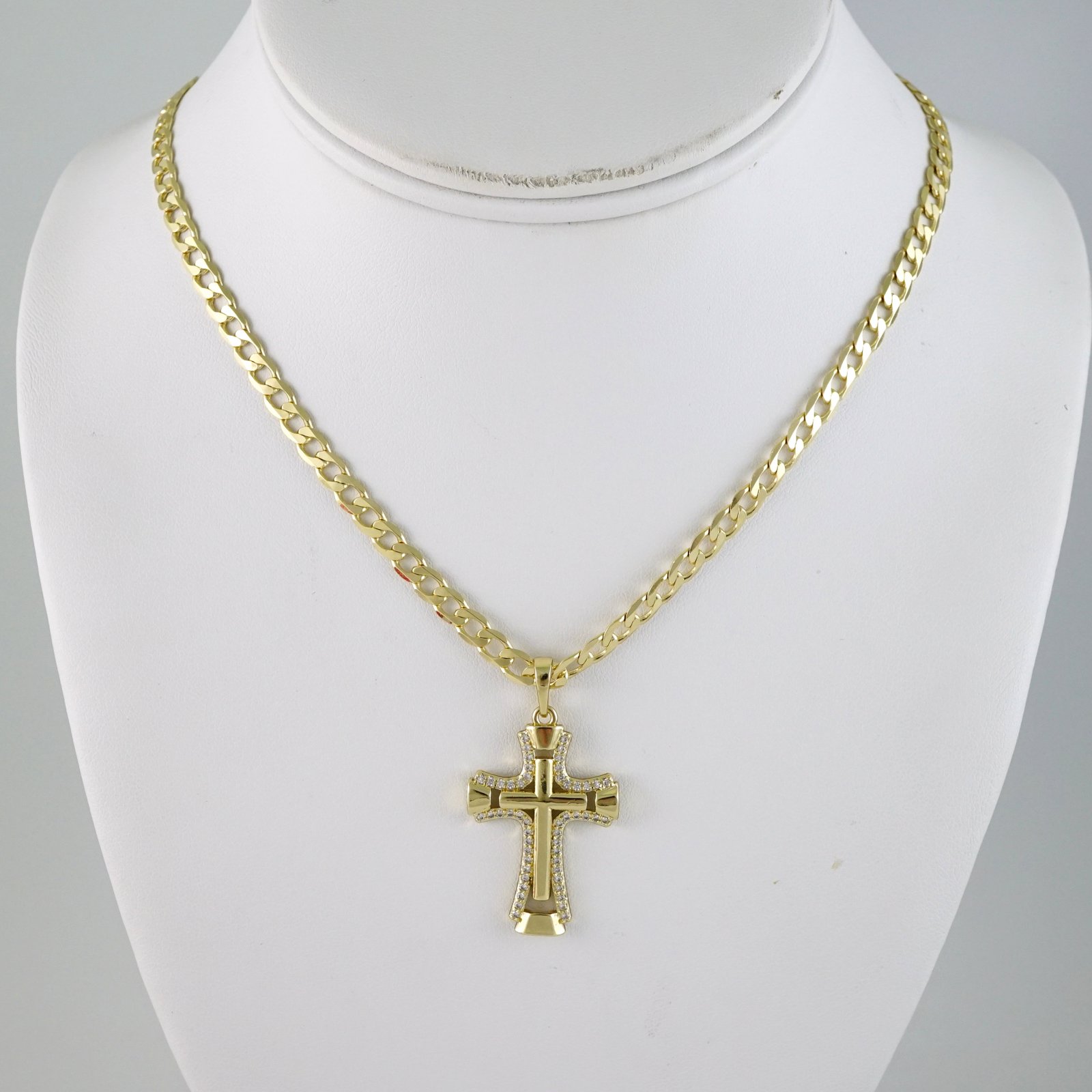 SET1858 Cadenas & Colgantes - Chain - Pendants - Zircon Stone - 14K Real Color