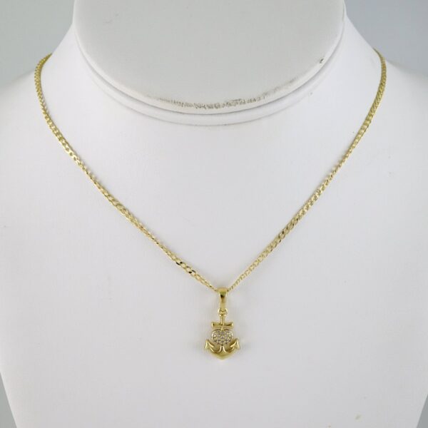 SET1859 Cadenas & Colgantes - Chain - Pendants - Zircon Stone - 14K Real Color