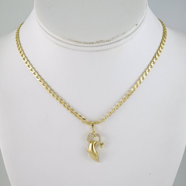 SET1861 Cadenas & Colgantes - Chain - Pendants - Zircon Stone - 14K Real Color