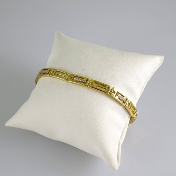 B1849 Bracelet - Pulseras - Zircon Stone - 14K Real Color