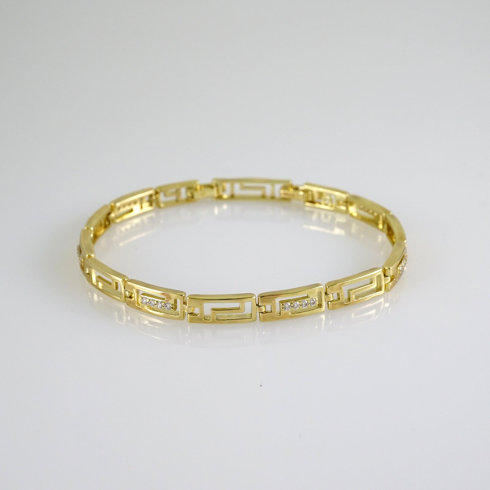 B1849 Bracelet - Pulseras - Zircon Stone - 14K Real Color - Image 2