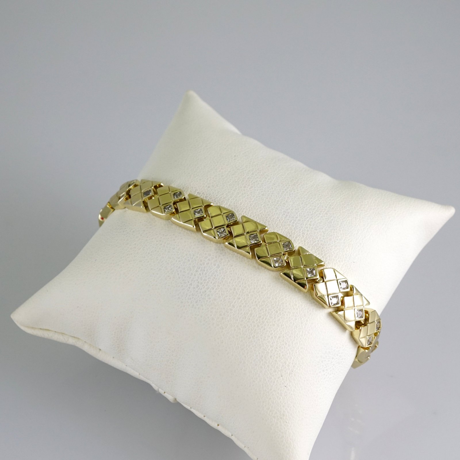 B1851 Bracelet - Pulseras - Zircon Stone - 14K Real Color