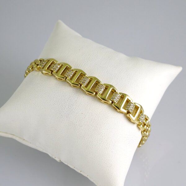 B1852 Bracelet - Pulseras - Zircon Stone - 14K Real Color