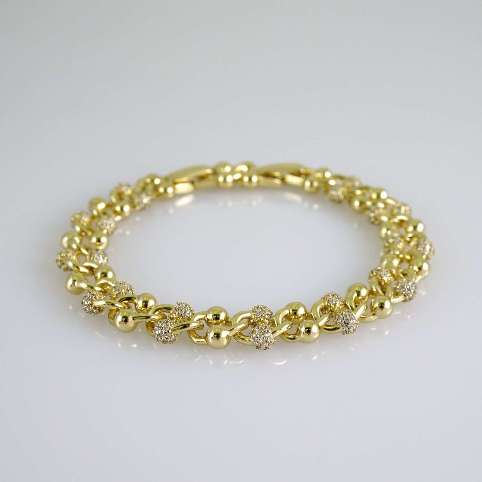 B1854 Bracelet - Pulseras - Zircon Stone - 14K Real Color - Image 2
