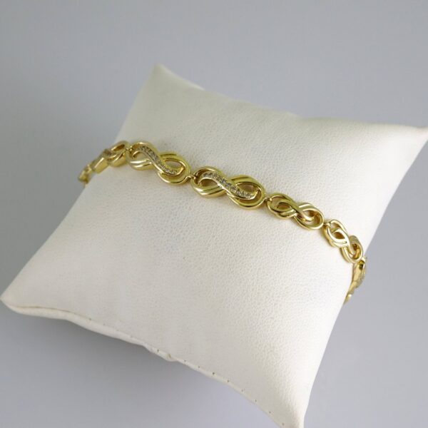 B1855 Bracelet - Pulseras - Zircon Stone - 14K Real Color
