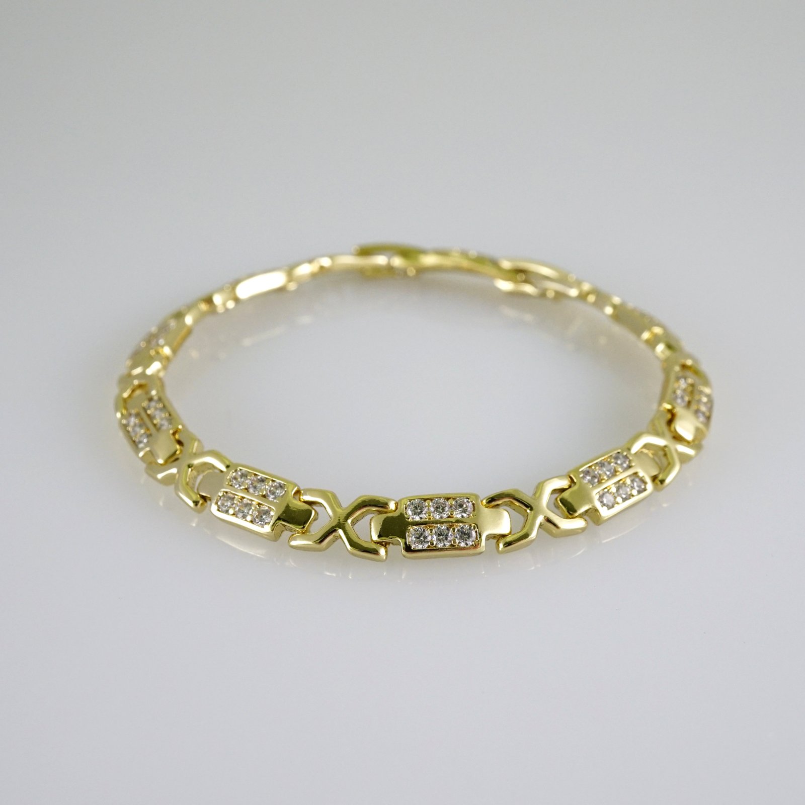 B1856 Bracelet - Pulseras - Zircon Stone - 14K Real Color - Image 2