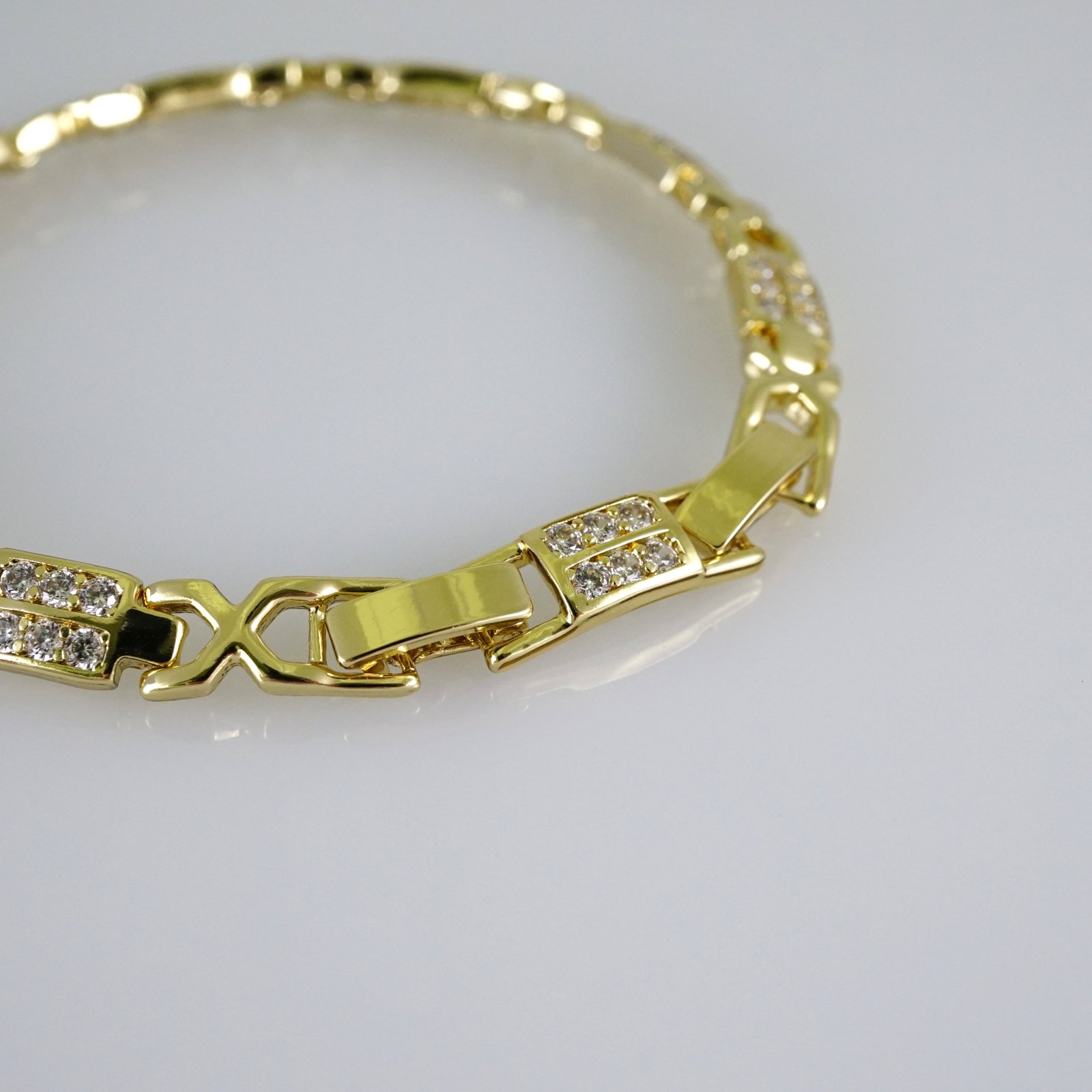 B1856 Bracelet - Pulseras - Zircon Stone - 14K Real Color - Image 3