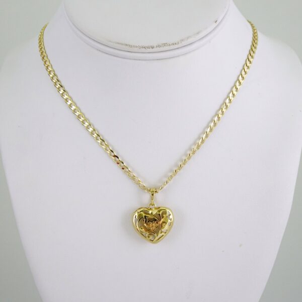SET1871 Cadenas & Colgantes - Chain - Pendants - Zircon Stone - 14K Real Color 3mmX45cm