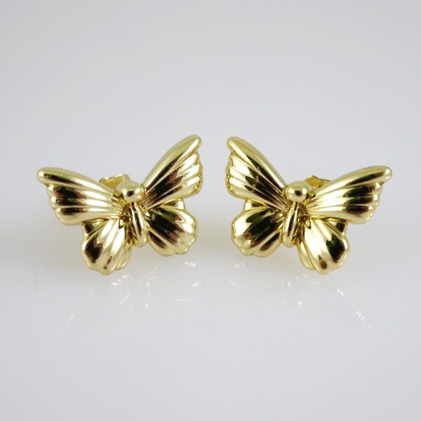E2793 Earrings - Aretes - Zircon Stone - 14K Real Color