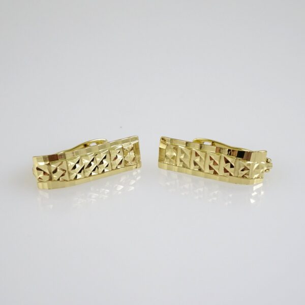 E2795 Earrings - Aretes - Zircon Stone - 14K Real Color