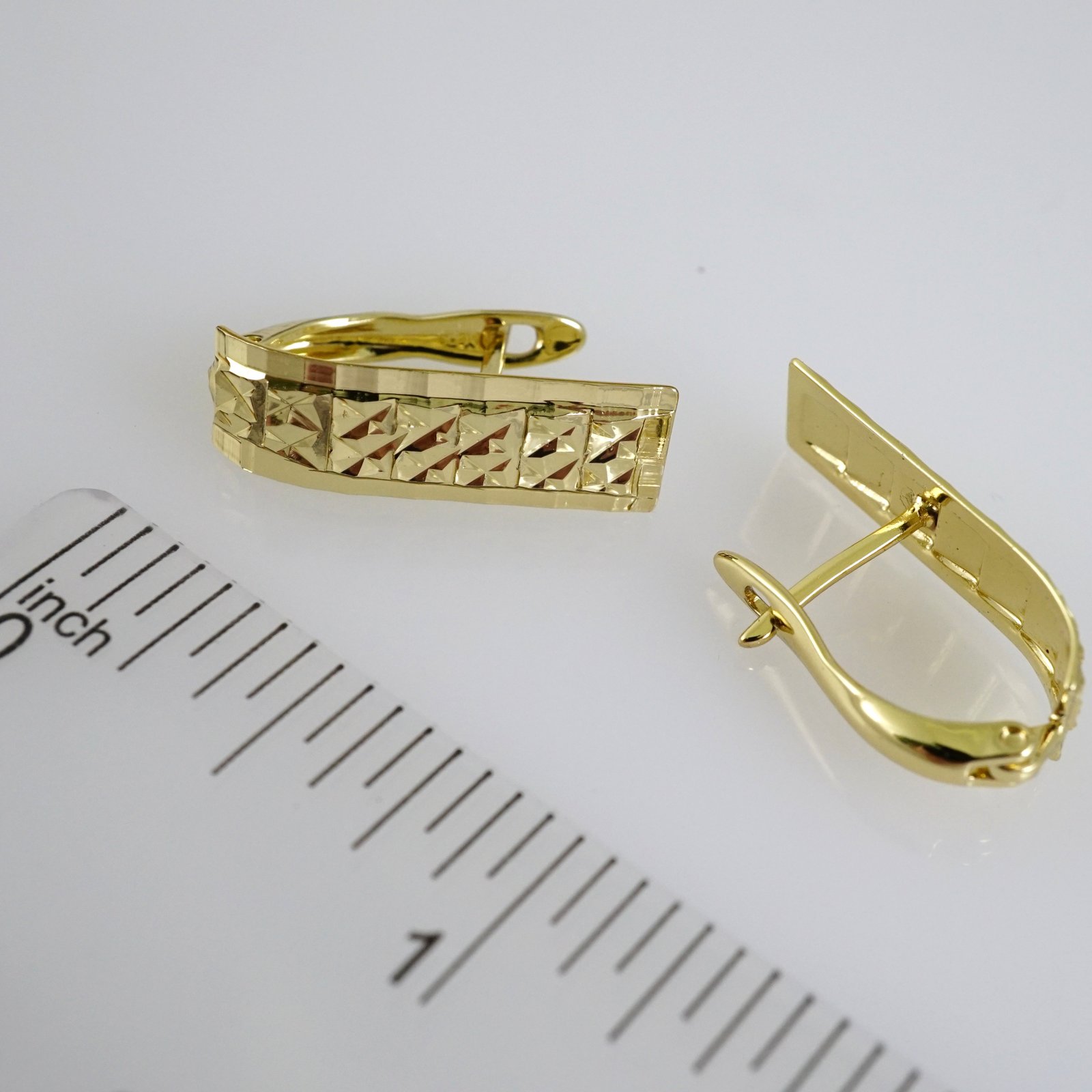 E2795 Earrings - Aretes - Zircon Stone - 14K Real Color - Image 3