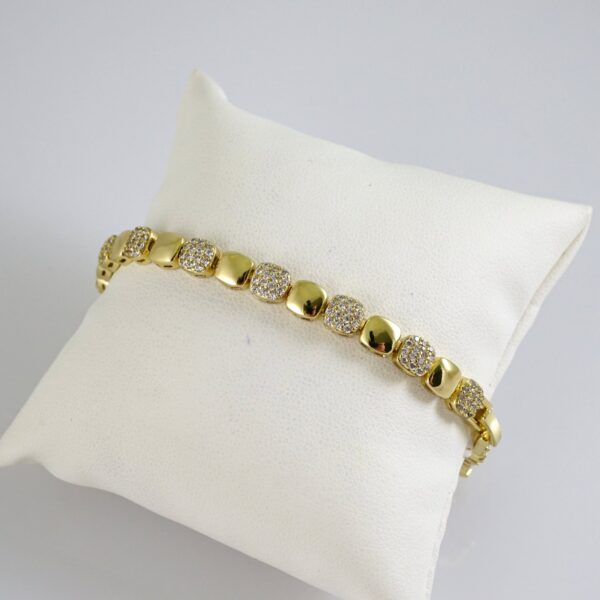 B1859 Bracelet - Pulseras - Zircon Stone - 14K Real Color