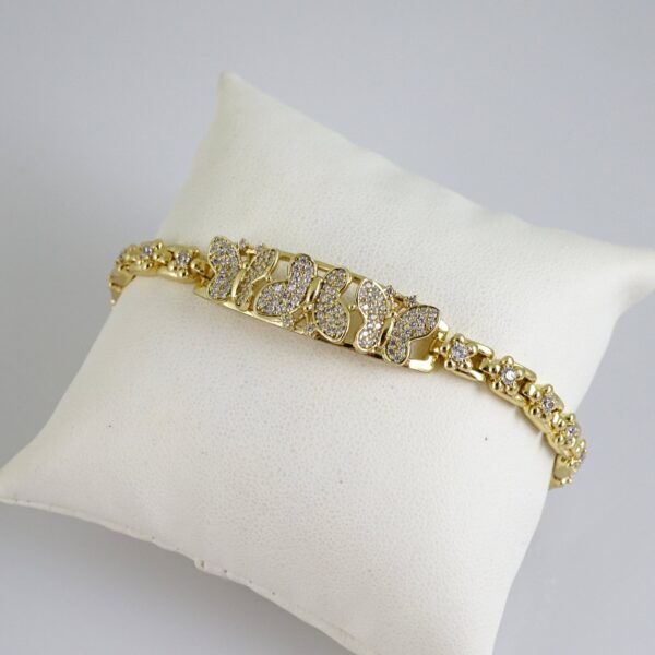 B1865 Bracelet - Pulseras - Zircon Stone - 14K Real Color