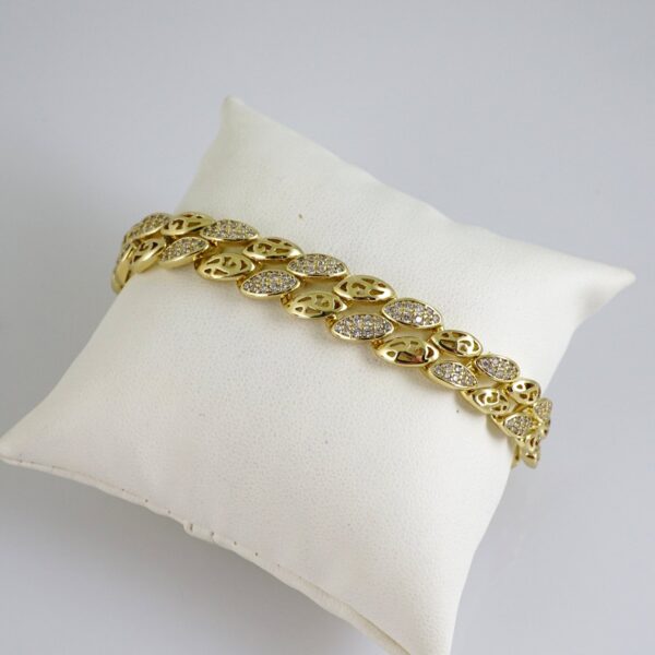 B1866 Bracelet - Pulseras - Zircon Stone - 14K Real Color