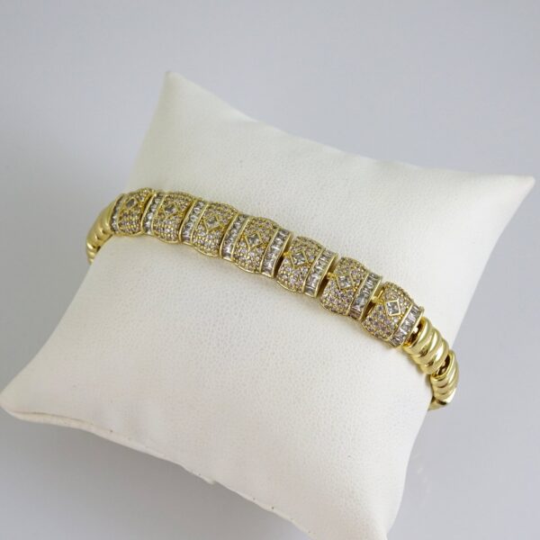 B1867 Bracelet - Pulseras - Zircon Stone - 14K Real Color