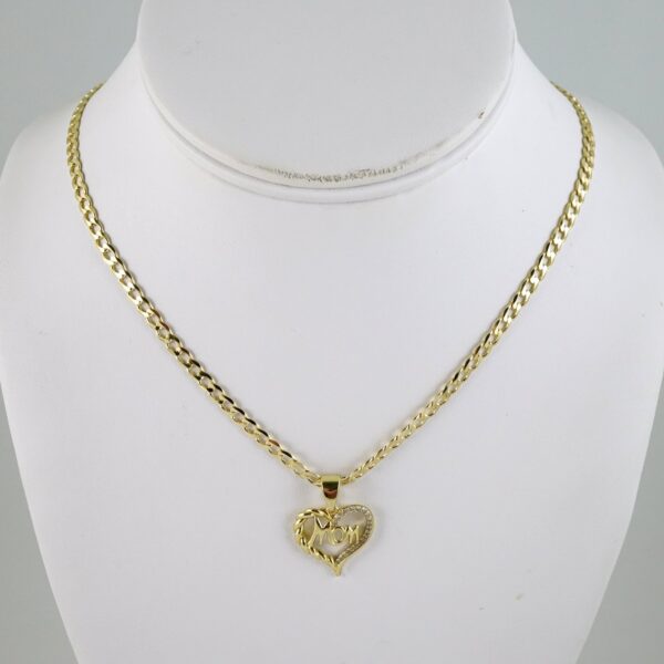 SET1875 Cadenas & Colgantes - Chain - Pendants - Zircon Stone - 14K Real Color 3mmX45cm