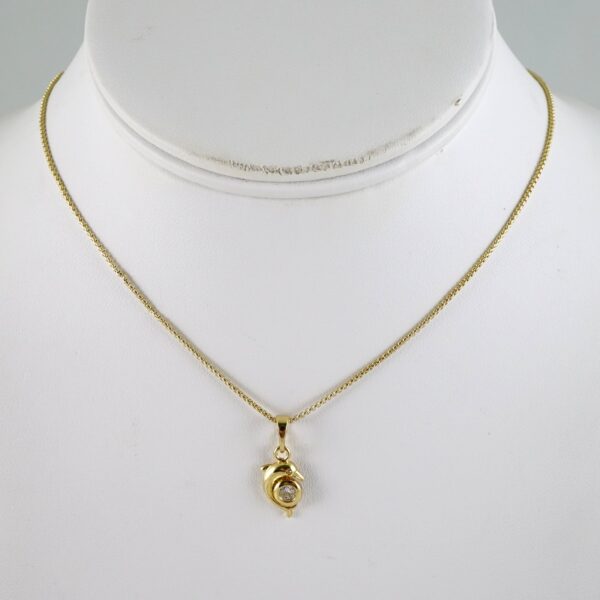 SET1879 Cadenas & Colgantes - Chain - Pendants - Zircon Stone - 14K Real Color 3mmX45cm