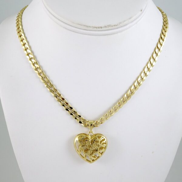 SET1882 Cadenas & Colgantes - Chain - Pendants - Zircon Stone - 14K Real Color 3mmX45cm