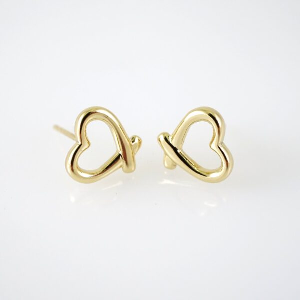 E2802 Earrings - Aretes - Zircon Stone - 14K Real Color