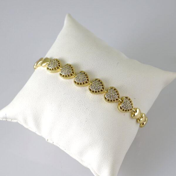 B1872 Bracelet - Pulseras - Zircon Stone - 14K Real Color