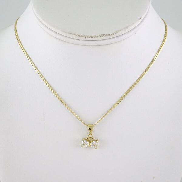 SET1887 Cadenas & Colgantes - Chain - Pendants - Zircon Stone - 14K Real Color 3mmX45cm