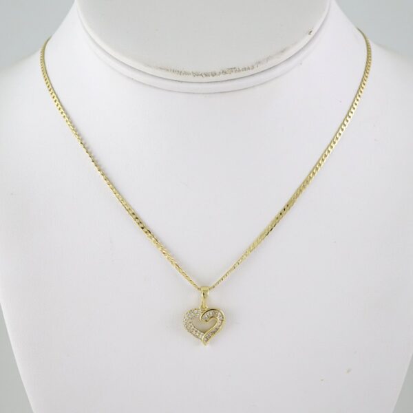 SET1889 Cadenas & Colgantes - Chain - Pendants - Zircon Stone - 14K Real Color 3mmX45cm