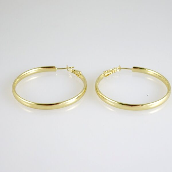 E2818 Earrings - Aretes - Zircon Stone - 14K Real Color
