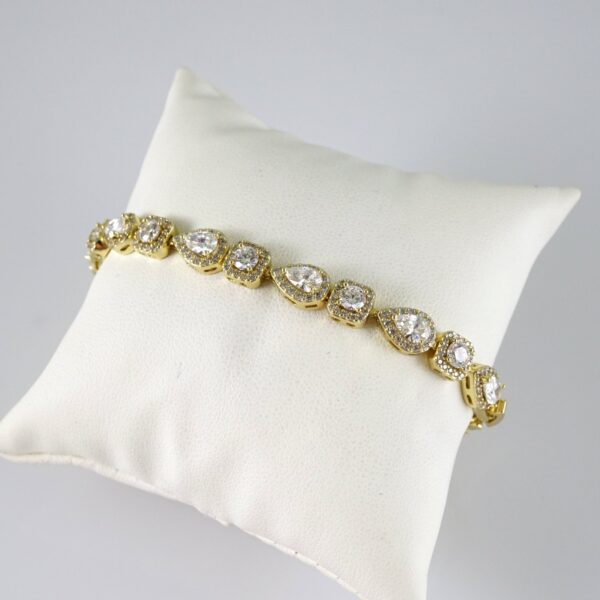 B1879 Bracelet - Pulseras - Zircon Stone - 14K Real Color