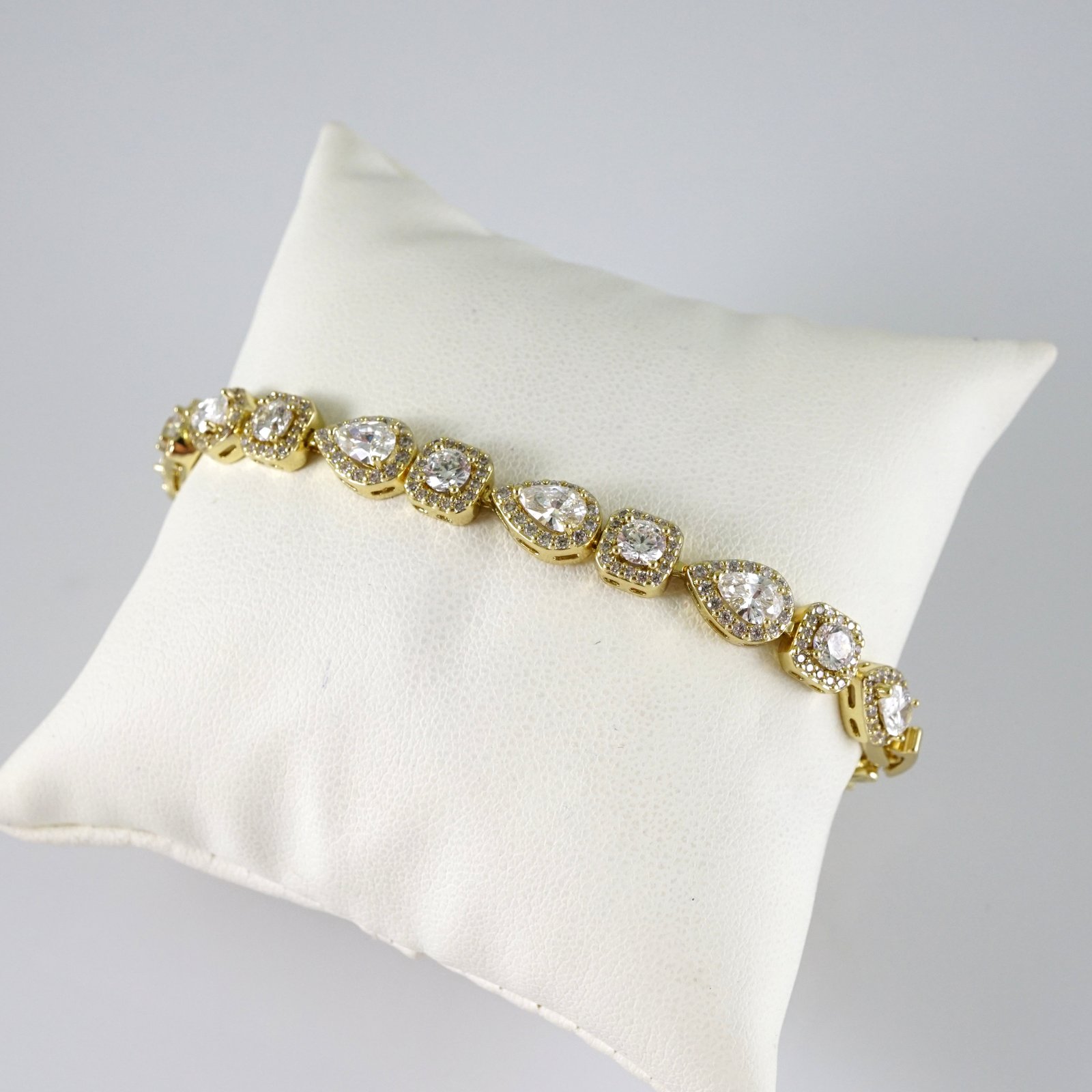 B1879 Bracelet - Pulseras - Zircon Stone - 14K Real Color
