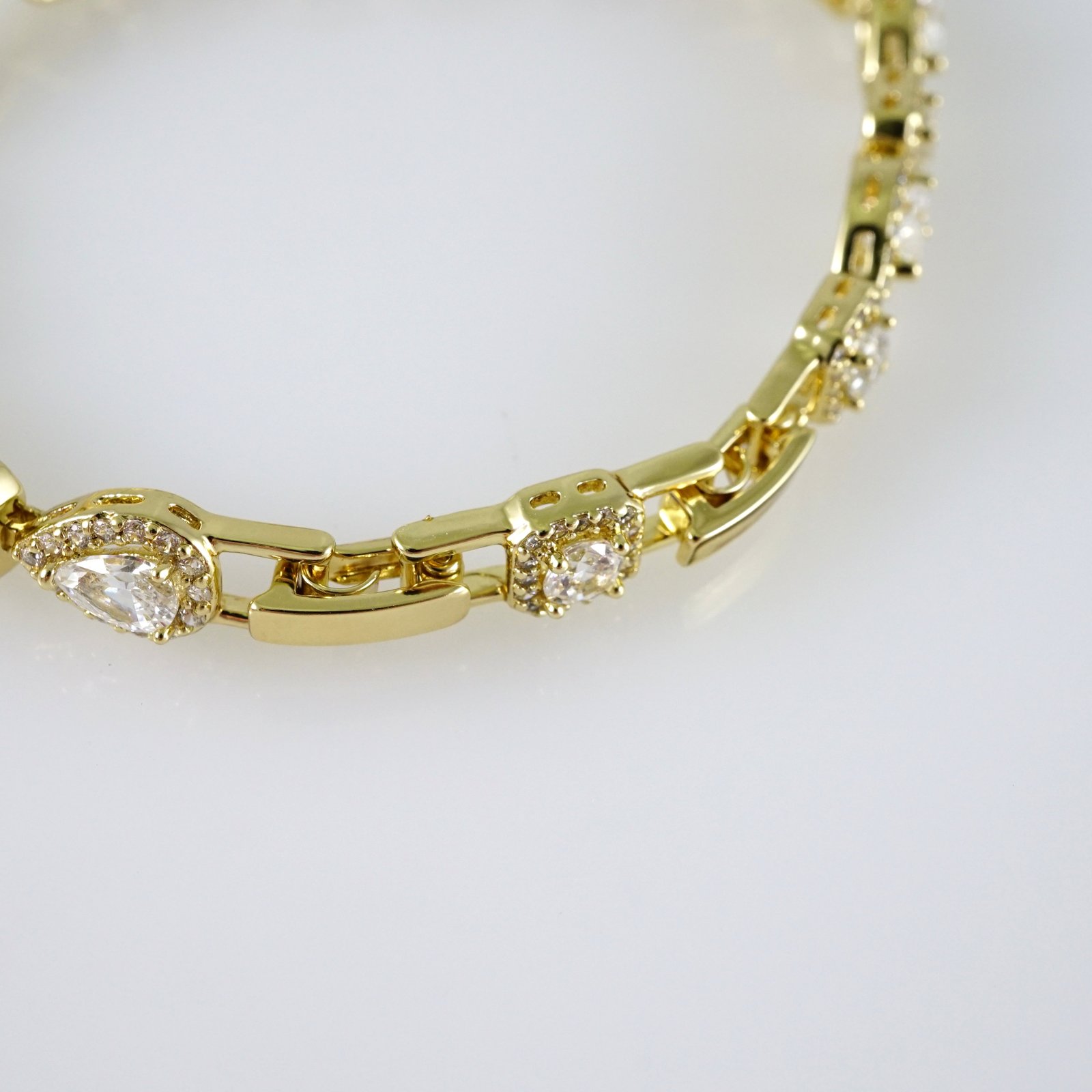 B1879 Bracelet - Pulseras - Zircon Stone - 14K Real Color - Image 3