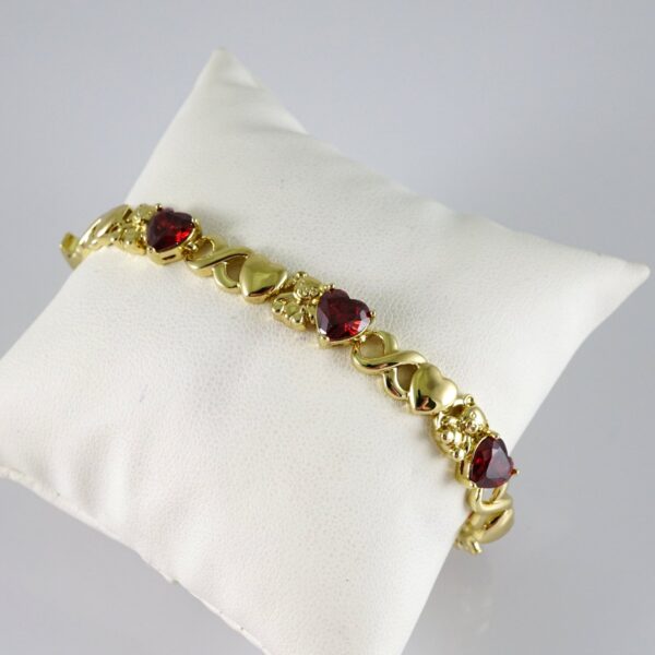 B1876 Bracelet - Pulseras - Zircon Stone - 14K Real Color