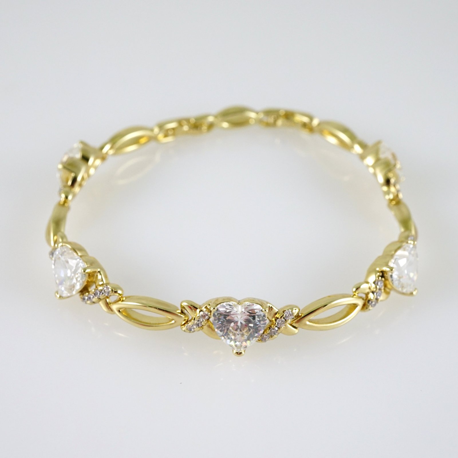 B1880 Bracelet - Pulseras - Zircon Stone - 14K Real Color - Image 2
