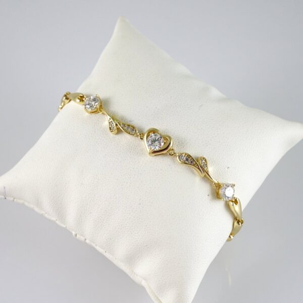 B1882 Bracelet - Pulseras - Zircon Stone - 14K Real Color