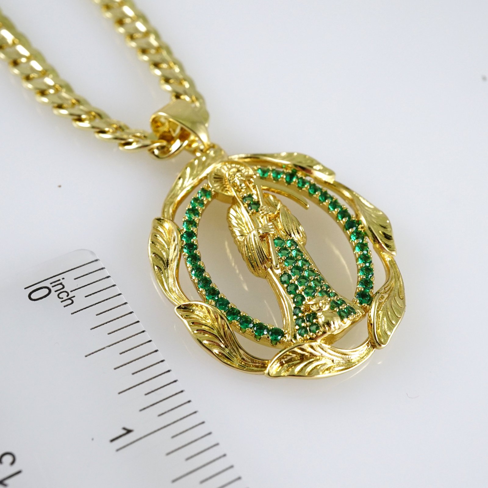 SET1892 Cadenas & Colgantes - Chain - Pendants - Zircon Stone - 14K Real Color 3mmX45cm - Image 3