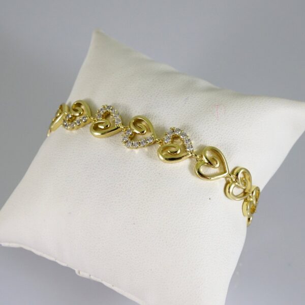 B1886 Bracelet - Pulseras - Zircon Stone - 14K Real Color