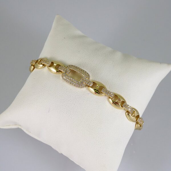 B1887 Bracelet - Pulseras - Zircon Stone - 14K Real Color