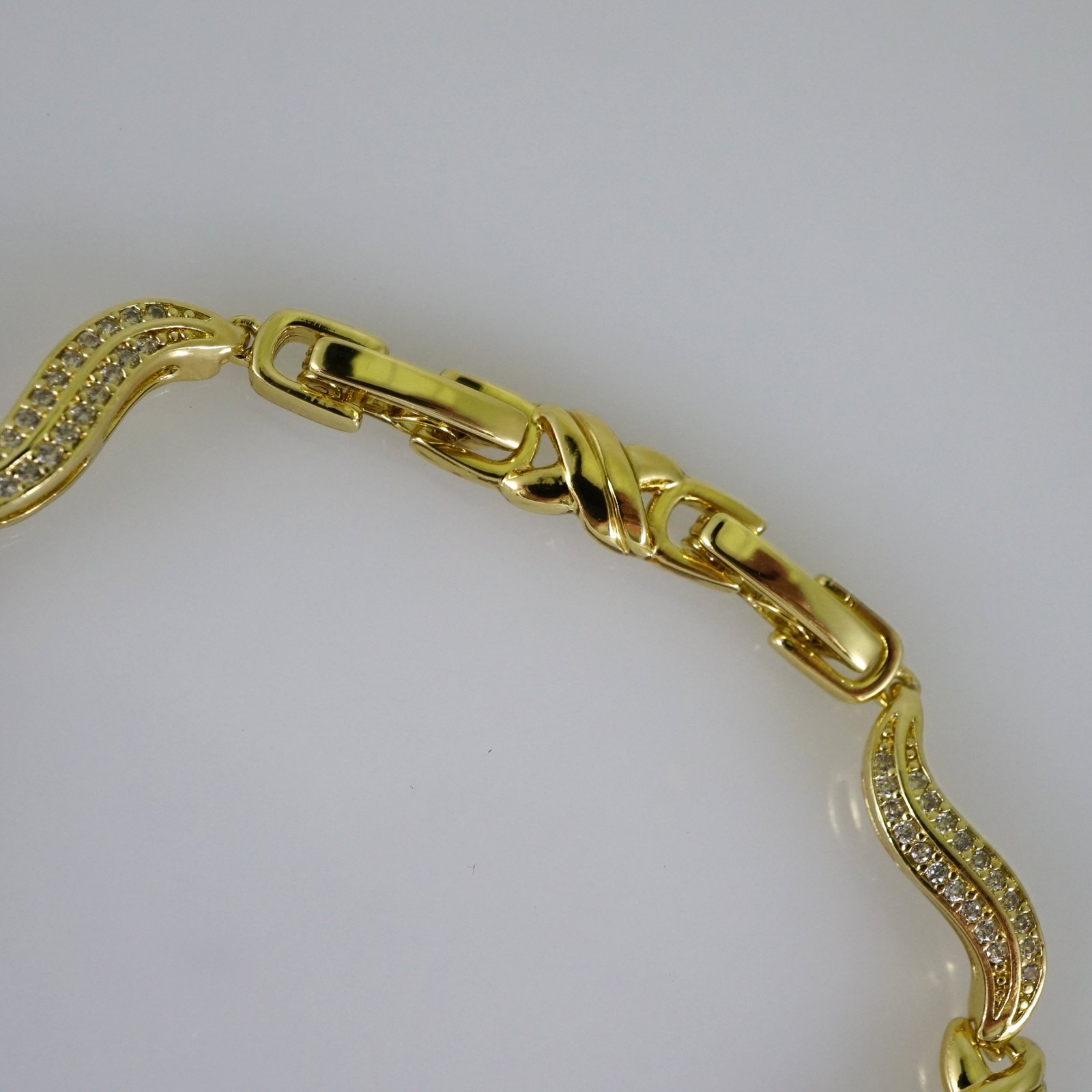 B1893 Bracelet - Pulseras - Zircon Stone - 14K Real Color - Image 3
