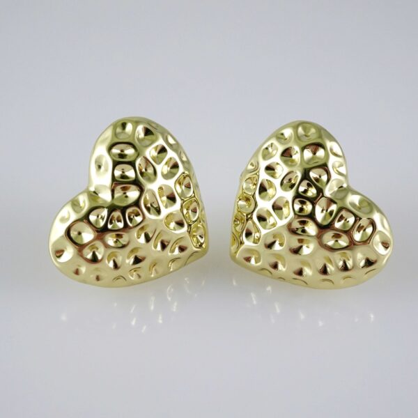 E2828 Earrings - Aretes - Zircon Stone - 14K Real Color