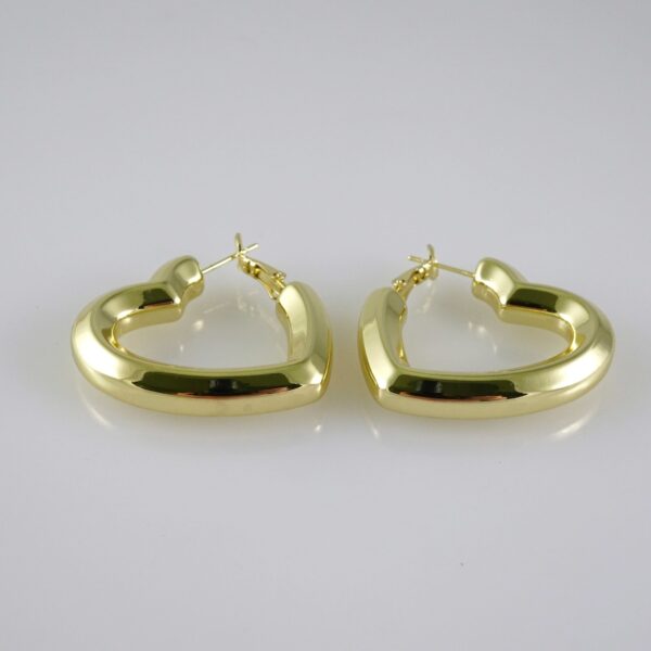 E2829 Earrings - Aretes - Zircon Stone - 14K Real Color
