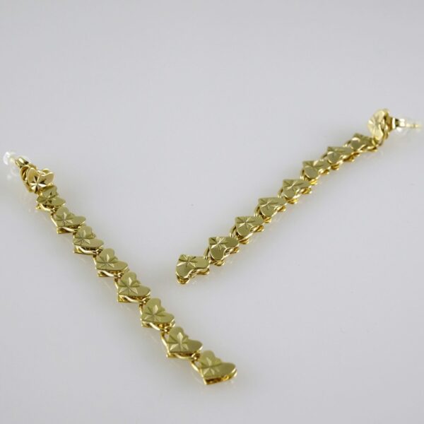 E2830 Earrings - Aretes - Zircon Stone - 14K Real Color