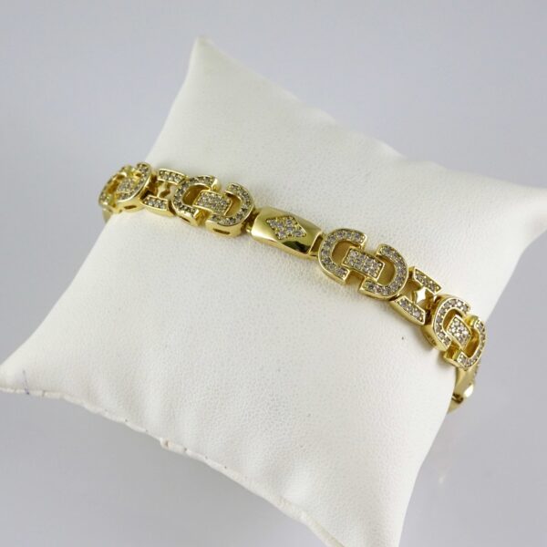 B1895 Bracelet - Pulseras - Zircon Stone - 14K Real Color