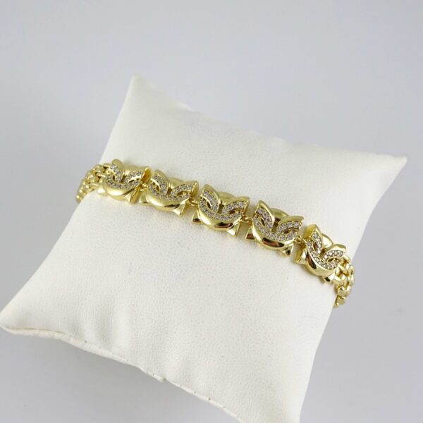 B1902 Bracelet - Pulseras - Zircon Stone - 14K Real Color