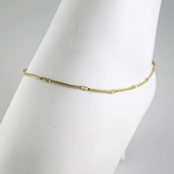 A0087 Anklets - Tobilleras - 14K Real Color 2mm