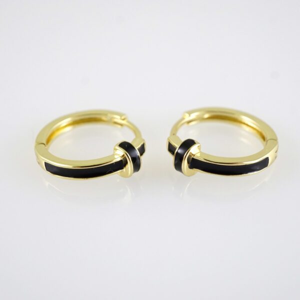 E2867 Earrings - Aretes - Zircon Stone - 14K Real Color