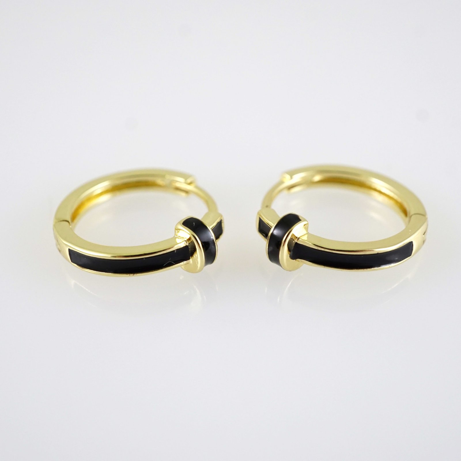 E2867 Earrings - Aretes - Zircon Stone - 14K Real Color