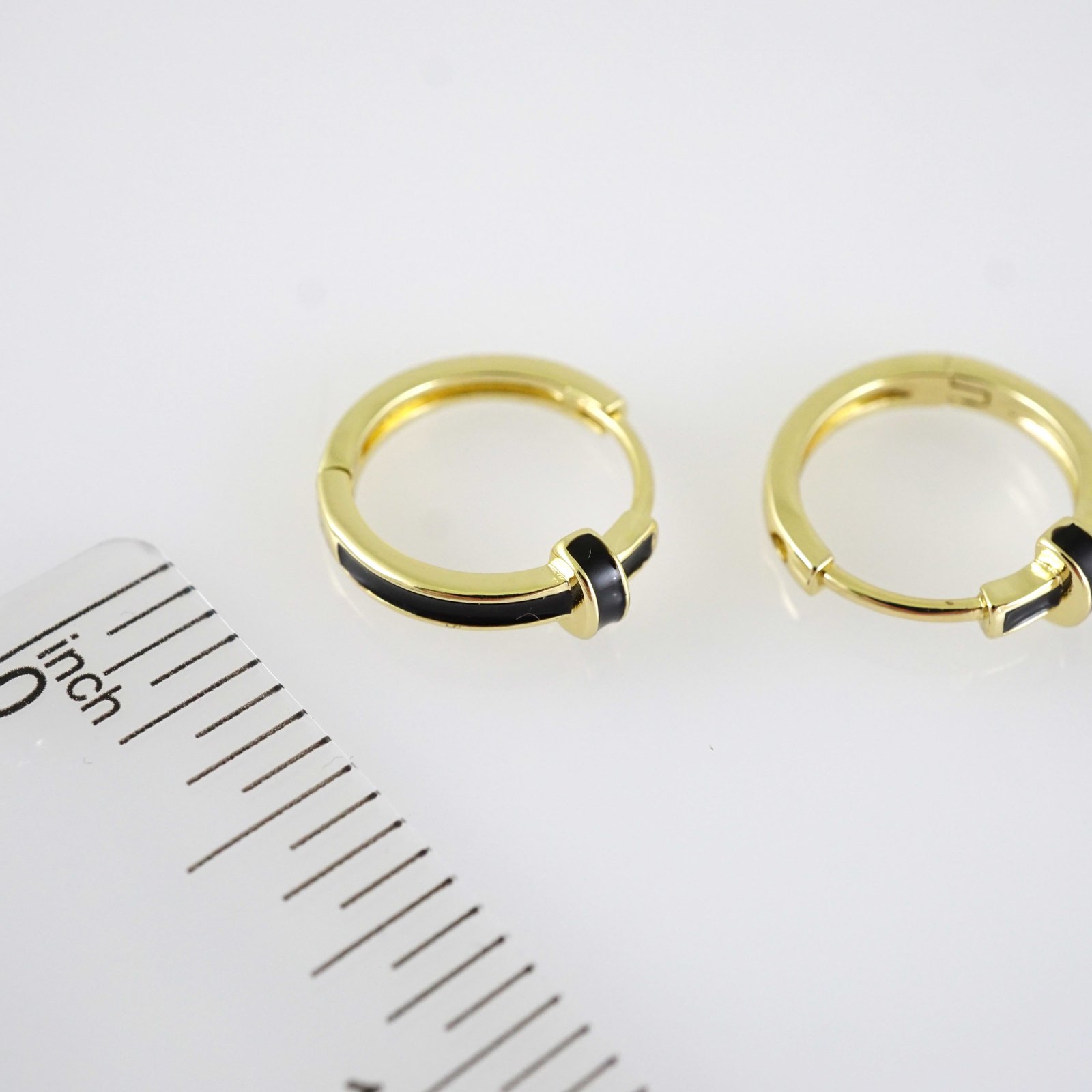 E2867 Earrings - Aretes - Zircon Stone - 14K Real Color - Image 3