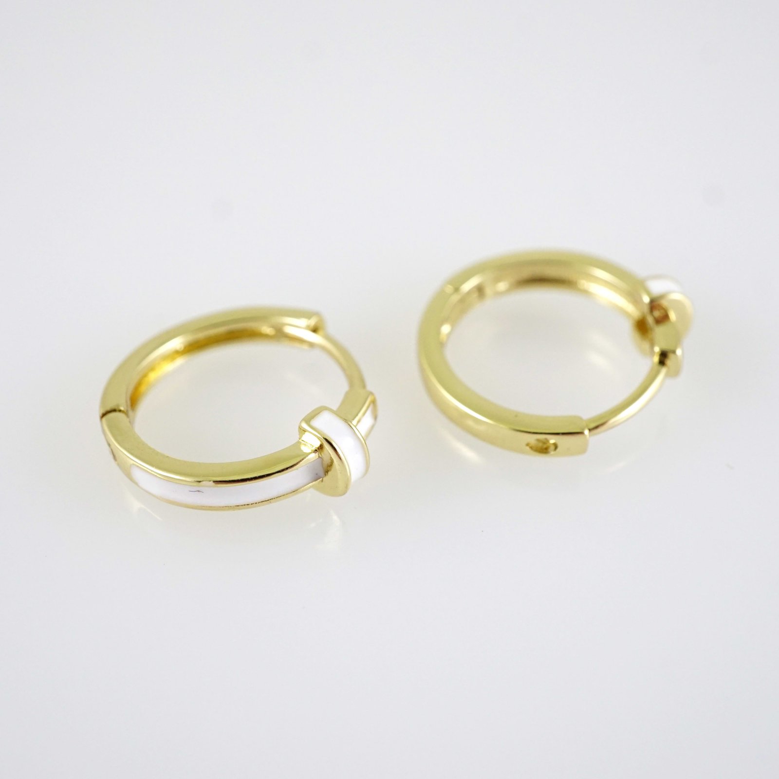 E2871 Earrings - Aretes - Zircon Stone - 14K Real Color - Image 2