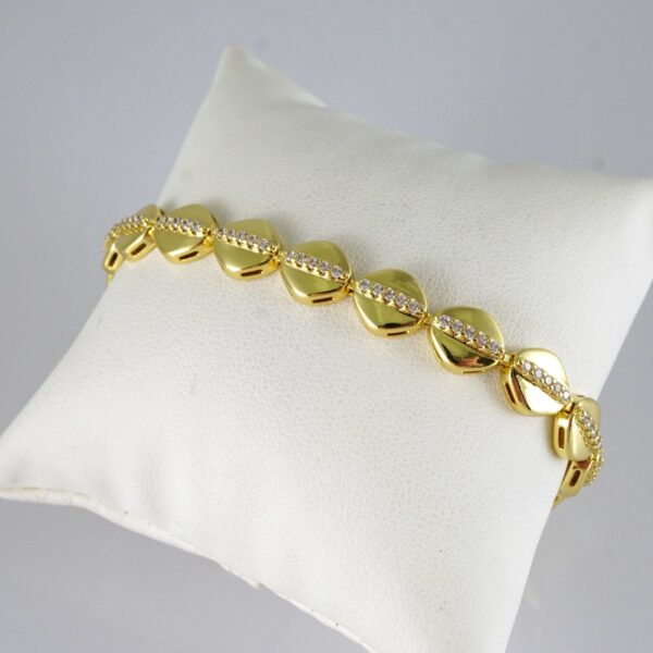 B1922 Bracelet - Pulseras - Zircon Stone - 14K Real Color