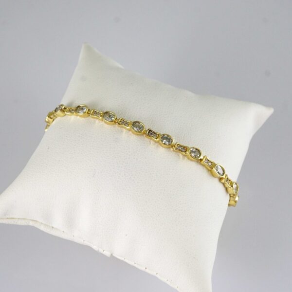 B1924 Bracelet - Pulseras - Zircon Stone - 14K Real Color